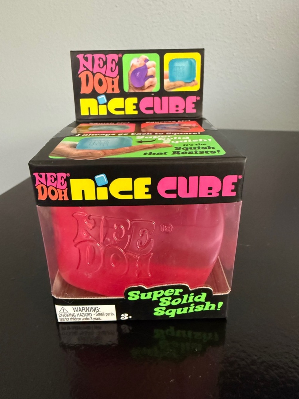 NeeDoh Nice Cube Squishy Sensory Fidget Toy - Pink